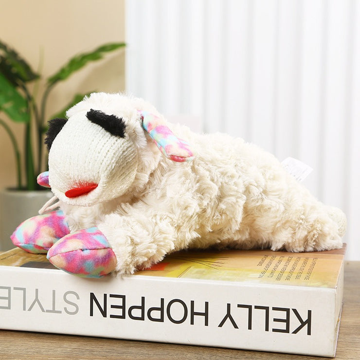 Plush doll pet toy with loud sound, little lamb doll, alpaca panda doll plush toy