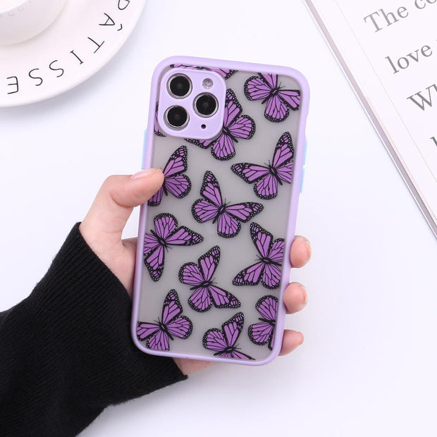 Cute 3D Relif Butterfly phone case for iphone 11 Pro Max XR XS MAX case silicone for iphone 7 8 Plus 12 pro max cover Christmas