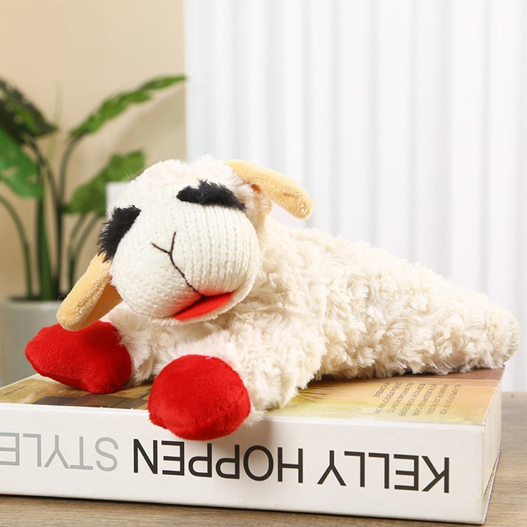 Plush doll pet toy with loud sound, little lamb doll, alpaca panda doll plush toy