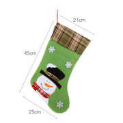 Christmas Decorations Cartoon Embroidery Christmas Socks Christmas Socks Gift Bag