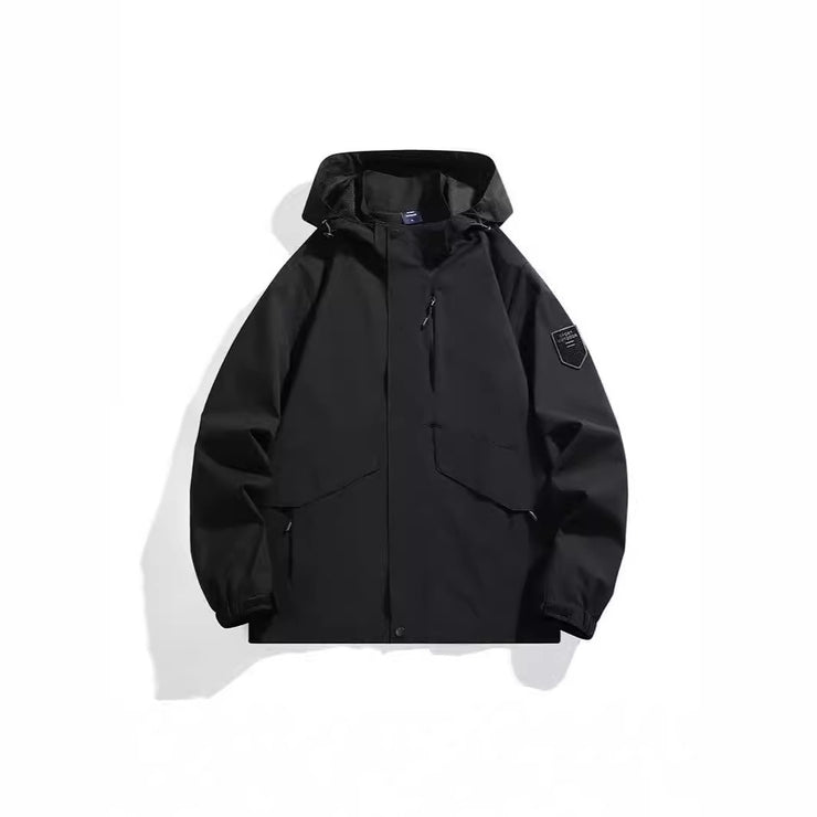 Spring new outdoor sports and leisure couple fashionable solid color assault suit for men, windproof, waterproof, breathable and - Follow yourDream