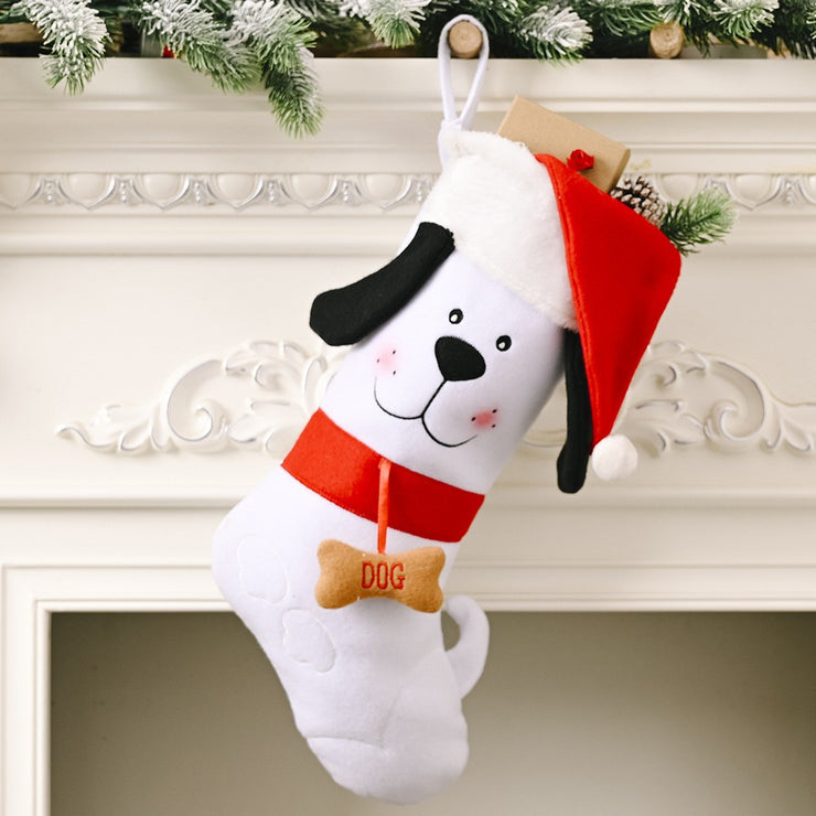 Christmas Decorations Christmas Dog Bone Gift Socks Creative New Pet Socks Christmas Socks Gift Bag