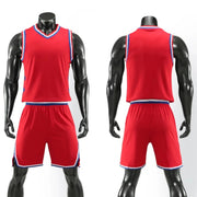 Basketball Set Sports Kit Professional Uniform Training Vest And Shorts Men And Kids Game Team Breathable Basketball Clothing