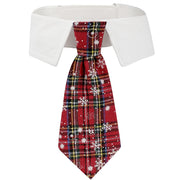 New British style handsome Christmas dog collar Christmas pet tie