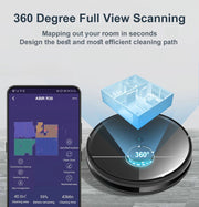 ABIR R30 Robot Vacuum Cleaner, Auto-Empty Station, Laser Lidar, 6500PA Suction,Multi-Floor Maping, Smart Home Wet Dry Appliance - Follow yourDream