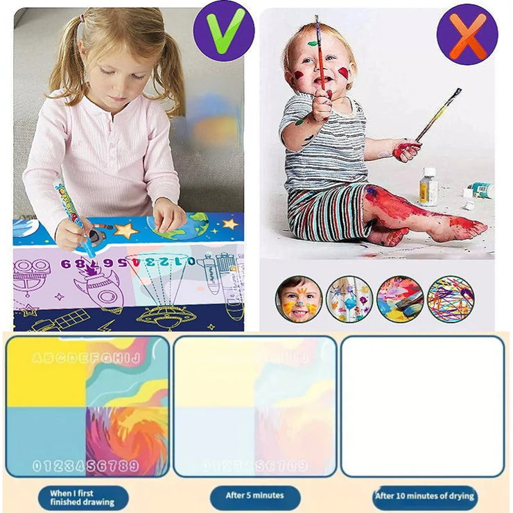 Magical water canvas toy can be used for water painting drawing board magic blanket water drawing book children's toy