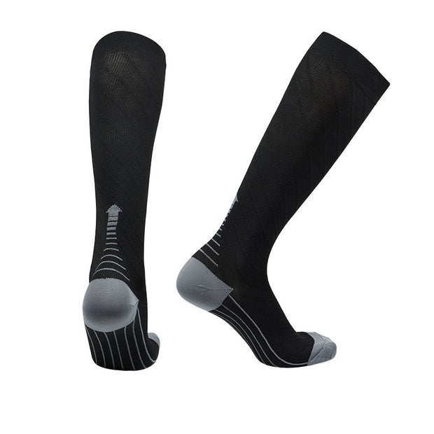 Sports socks black calf socks outdoor cycling socks compression socks skipping rope marathon long tube professional running sock