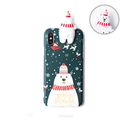 Christmas Cartoon Deer Case For iPhone XR 11 Pro XS Max X 5 5S Silicone Matte Cover For iphone 7 8 6 S 6S Plus 7Plus Case Bear