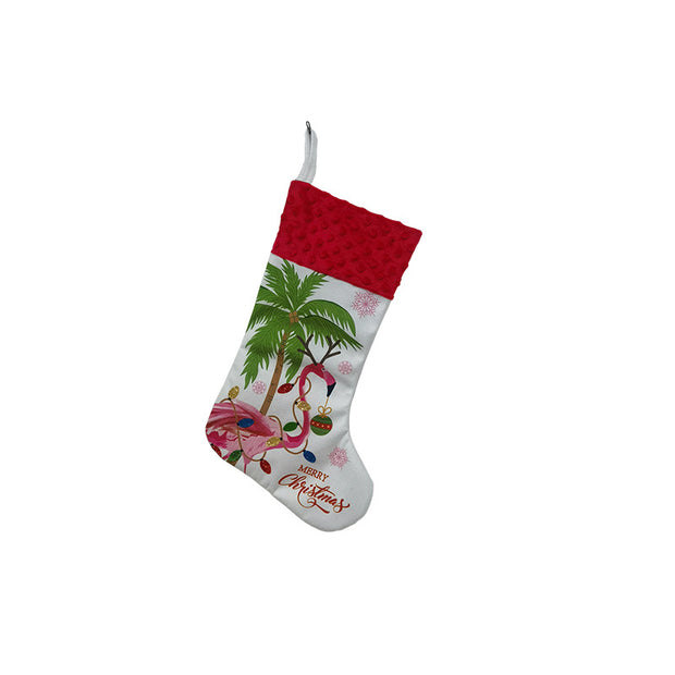 Christmas decorations Christmas ocean stockings flamingo Christmas stockings holiday gift bags Christmas tree ornaments