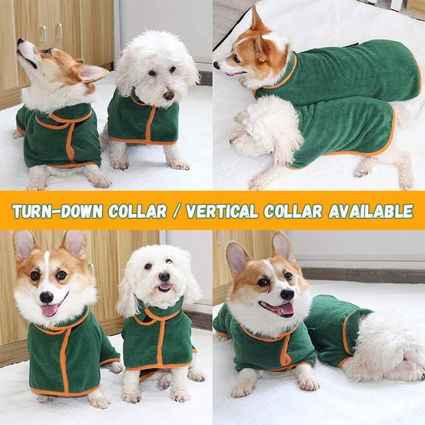 Absorbent Pet Bathrobe With Waist-wrapped Microfiber - Follow yourDream
