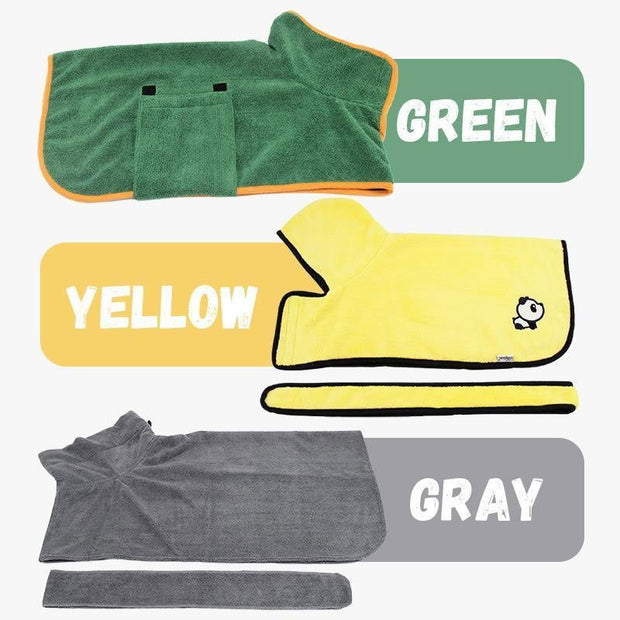 Absorbent Pet Bathrobe With Waist-wrapped Microfiber - Follow yourDream