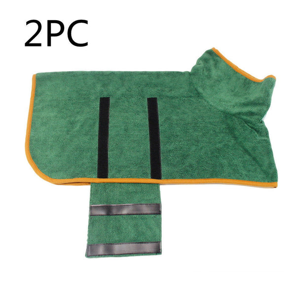 Absorbent Pet Bathrobe With Waist-wrapped Microfiber - Follow yourDream