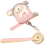 Adjustable Soft Pet Vest with Backpack and Leash for Small and Medium Dogs - Perfect for Outdoor Adventures and Carrying Treats - Follow yourDream
