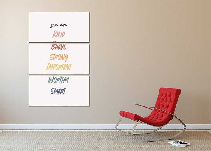 Affirmation 3 Split Panel Canvas Print