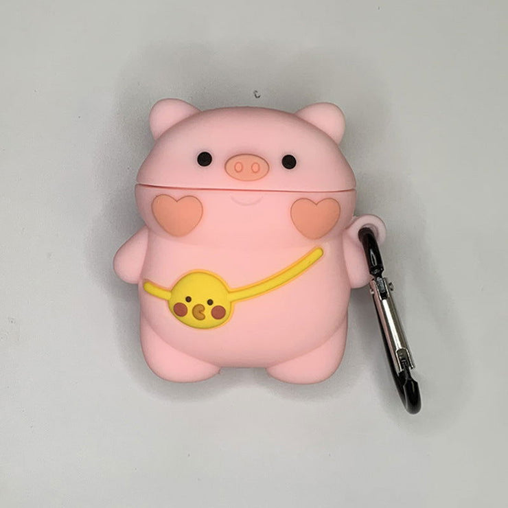 AirPods 5th generation silicone wireless Bluetooth earphone protective case suitable for Apple Pro 2nd generation cute box - Follow yourDream