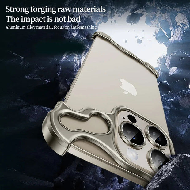 Alien metal suitable for Apple 15 phone case Promax borderless iPhone 14/13/12 with lens membrane case - Follow yourDream