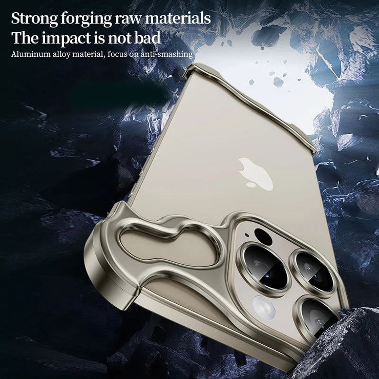 Alien metal suitable for Apple 15 phone case Promax borderless iPhone 14/13/12 with lens membrane case - Follow yourDream