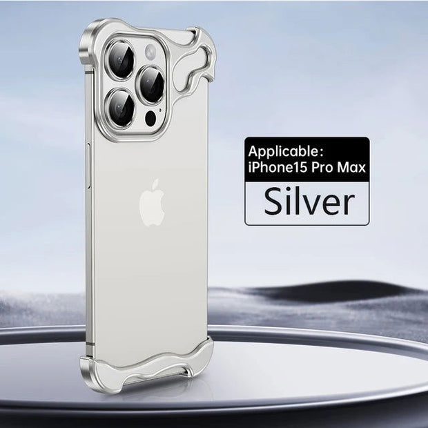 Alien metal suitable for Apple 15 phone case Promax borderless iPhone 14/13/12 with lens membrane case - Follow yourDream