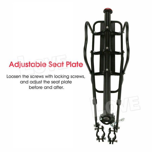 Aluminum Bike Rear Rack Seat Luggage Carrier Bicycle Post Mountain Mount Pannier - Follow yourDream