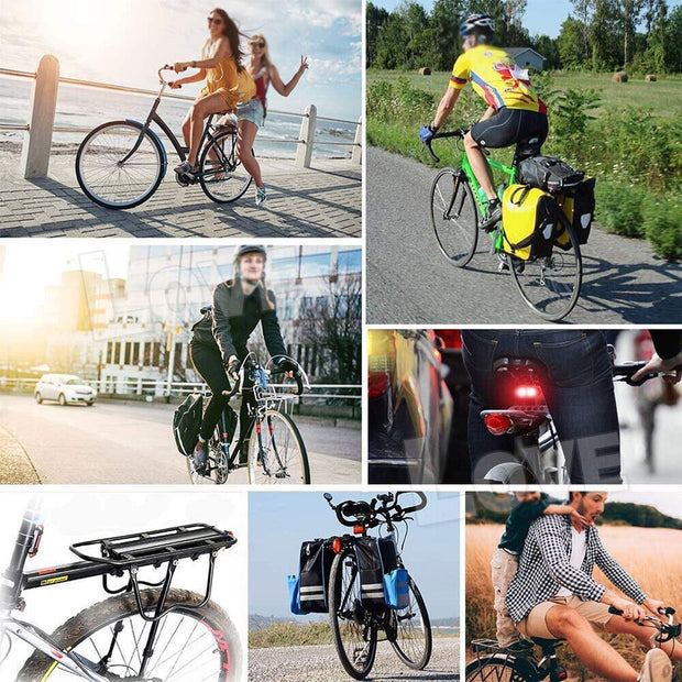 Aluminum Bike Rear Rack Seat Luggage Carrier Bicycle Post Mountain Mount Pannier - Follow yourDream