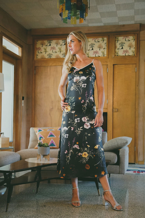 Andromeda Silk Dress in Spring Equinox - Follow yourDream