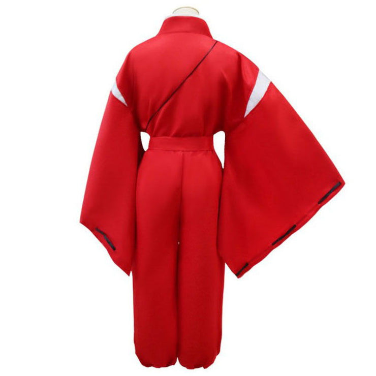 Anime Inuyasha cosplay costume red Japanese kimono men's robe costume Halloween party - Follow yourDream