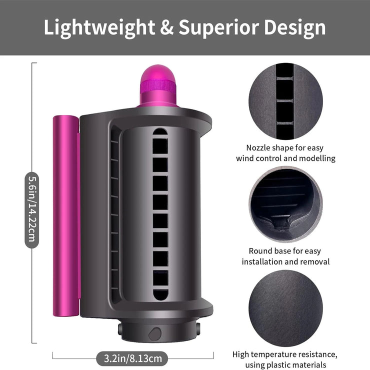 Anti-Flight Flyaway Attachment Nozzle for Dyson Airwrap Smoothing Dryer Accessories for Dyson HS05/01 Straightening Hair Nozzle - Follow yourDream