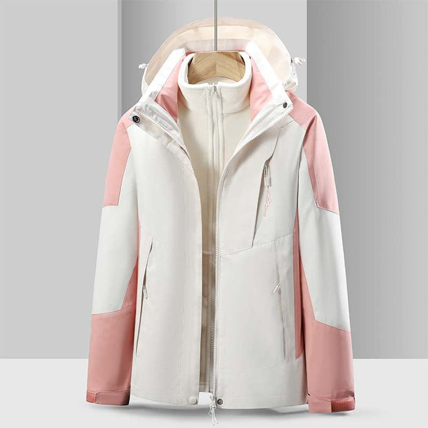 Autumn and winter hooded outdoor assault suit, couple's three in one assault suit, mountain climbing suit, windproof and waterproof assault suit - Follow yourDream