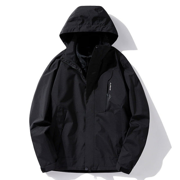 Autumn and winter hooded outdoor assault suit, couple's three in one assault suit, mountain climbing suit, windproof and waterproof assault suit - Follow yourDream