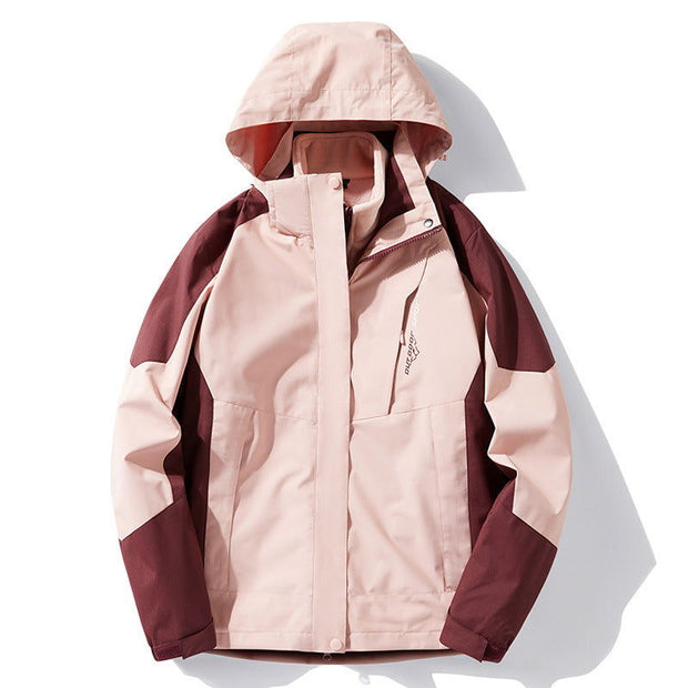 Autumn and winter hooded outdoor assault suit, couple's three in one assault suit, mountain climbing suit, windproof and waterproof assault suit - Follow yourDream