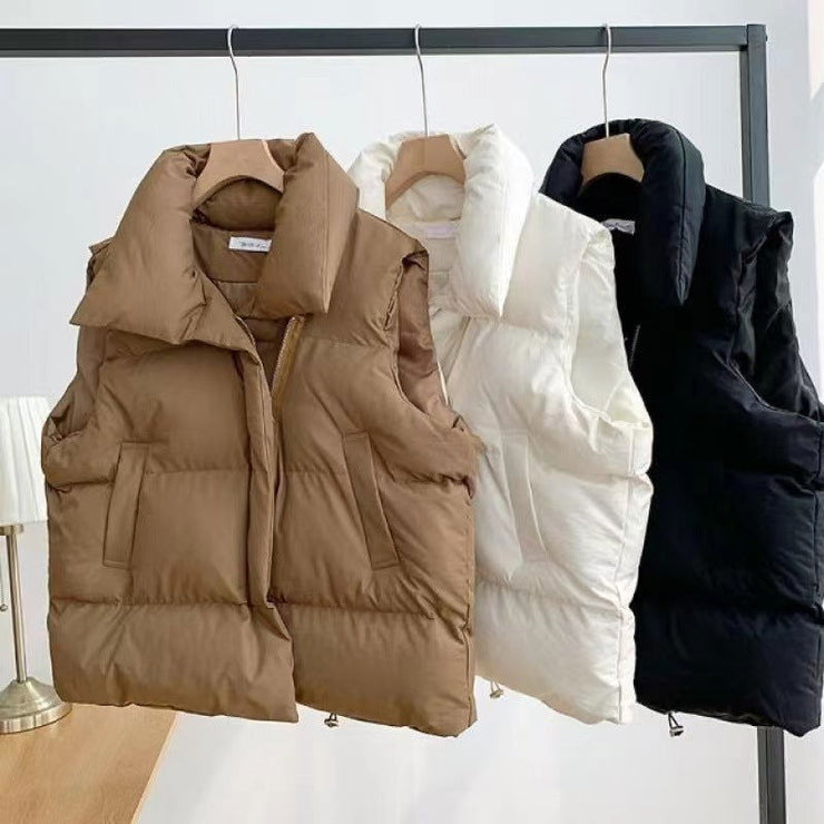 Autumn and winter short down cotton vest women's versatile jacket trend - Follow yourDream