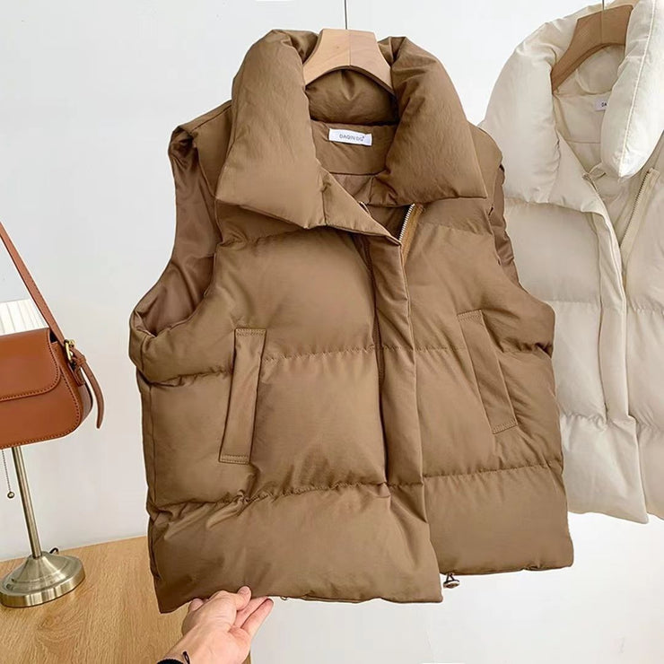 Autumn and winter short down cotton vest women's versatile jacket trend - Follow yourDream