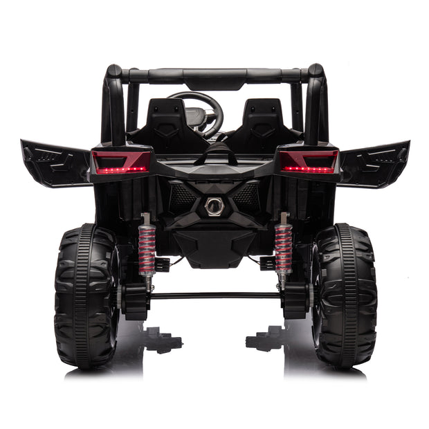 Side by Side 4x4 Ride on Off-Road Truck with Parent Remote Control, Battery Powered Electric Car w/High Low Speed