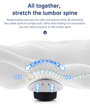 Waist Massager Lumbar Traction Inflatable Hot Compress Back Cervical Stretcher Massage Air Pressure Reduce Relief Pain