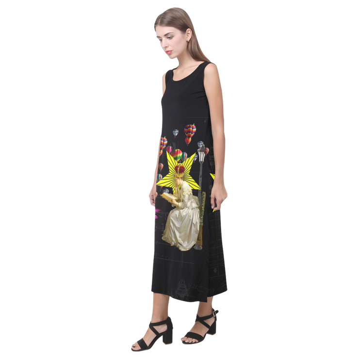 READING THE ANCIENT BOOK II Sleeveless Dress