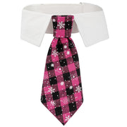 New British style handsome Christmas dog collar Christmas pet tie