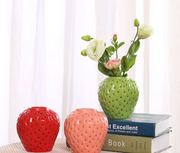 Strawberry Jar Cute Strawberry Shaped Flower Arrangement Home Vase Storage Jar