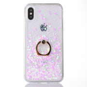 Shine Twinkle Liquid Quicksand Phone Case For iPhone11 Xs Max XR 6s 7/8plus Kickstand Ring Dynamic Cover Skin Shell Protection