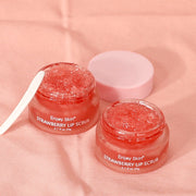 New updatse strawberry Lip Scrub Vegan Exfoliating Envase Para Sugar Pink Lip Scrub