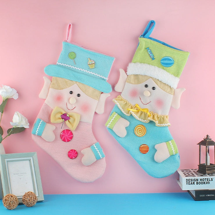 Christmas Creative Christmas Socks Gift Socks Christmas Tree Pendant Gift Bag Children's Cute Candy Socks