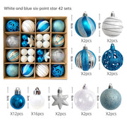 Christmas decoration 6cm electroplated ball plastic ball special-shaped painted Christmas ball gift Christmas tree pendant