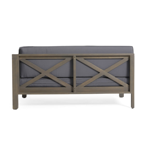 BRAVA X-BACK RIGHT CORNER BENCH, DARK GREY - Follow yourDream