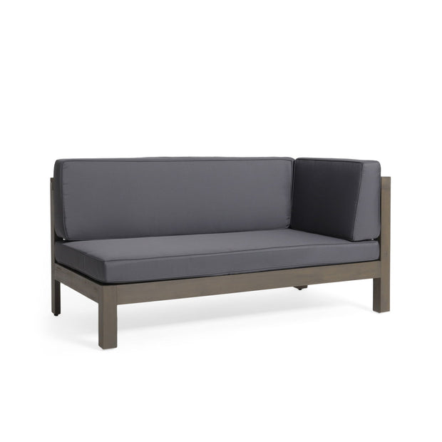 BRAVA X-BACK RIGHT CORNER BENCH, DARK GREY - Follow yourDream