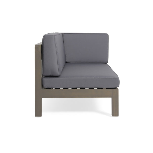 BRAVA X-BACK RIGHT CORNER BENCH, DARK GREY - Follow yourDream