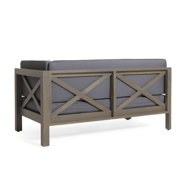 BRAVA X-BACK RIGHT CORNER BENCH, DARK GREY - Follow yourDream