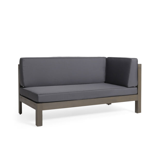 BRAVA X-BACK RIGHT CORNER BENCH, DARK GREY - Follow yourDream