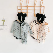 Baby Cartoon Print Pattern Soft Onesies Combo Trousers Sets - Follow yourDream