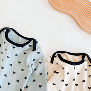Baby Cartoon Print Pattern Soft Onesies Combo Trousers Sets - Follow yourDream