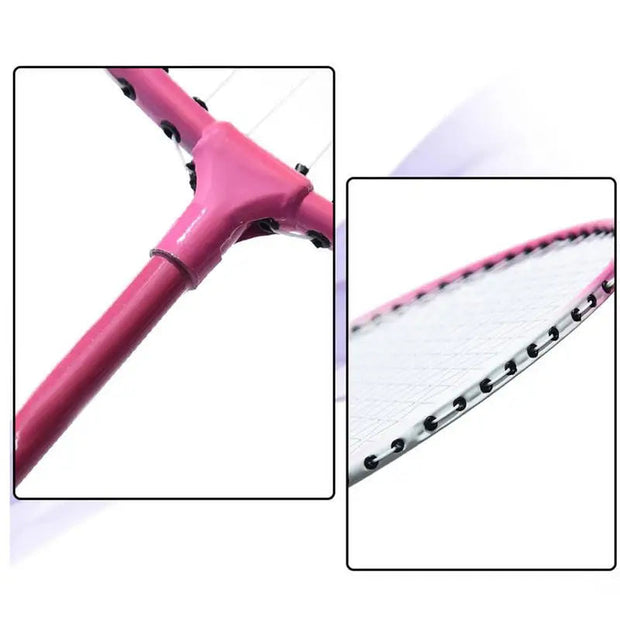Badminton Racquet 1 Pair Lightweight Backyard Games Badminton With Carrying Bag And 3 Badminton Balls Team Sports Equipment For - Follow yourDream