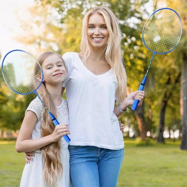 Badminton Racquet 1 Pair Lightweight Backyard Games Badminton With Carrying Bag And 3 Badminton Balls Team Sports Equipment For - Follow yourDream